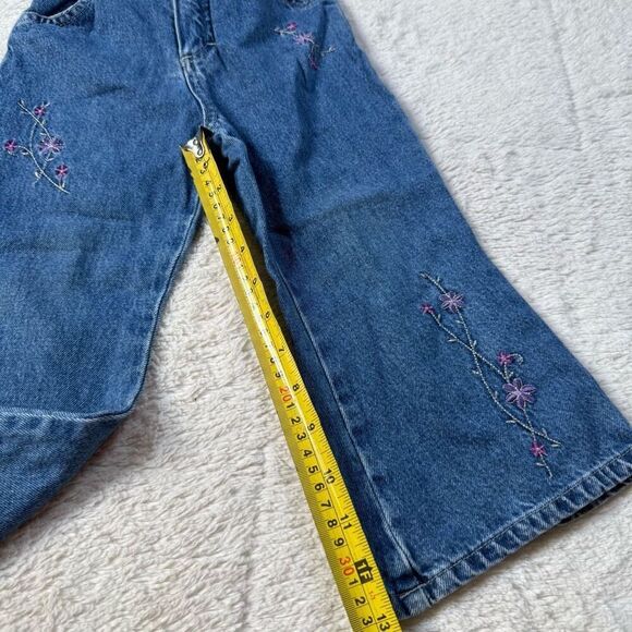 Vintage 90s Osh Kosh B’gosh Kids Floral Embroidered Jeans - Picture 7 of 8